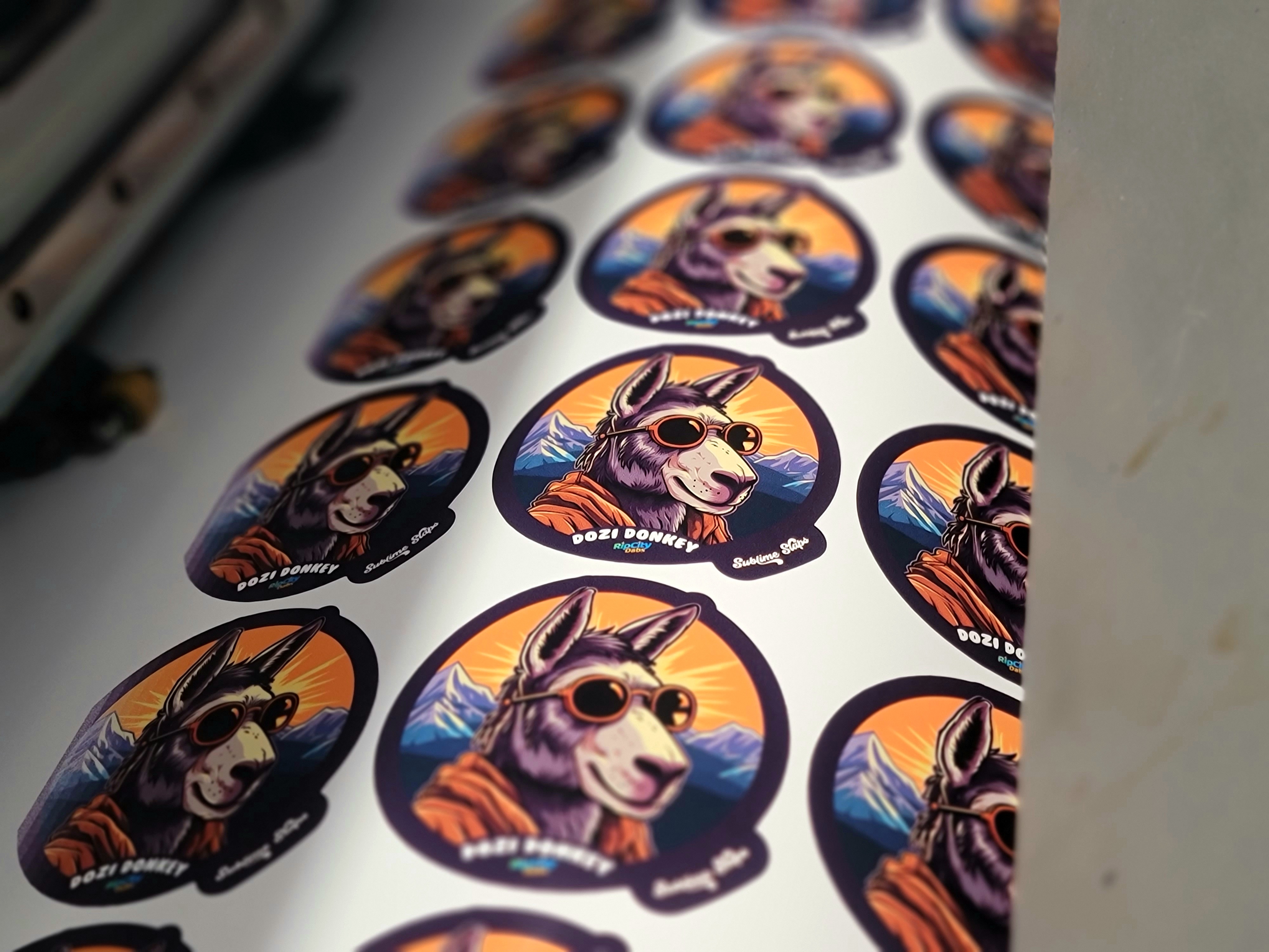 Custom Die Cut Sticker Sample - Sublime Slaps Oregon