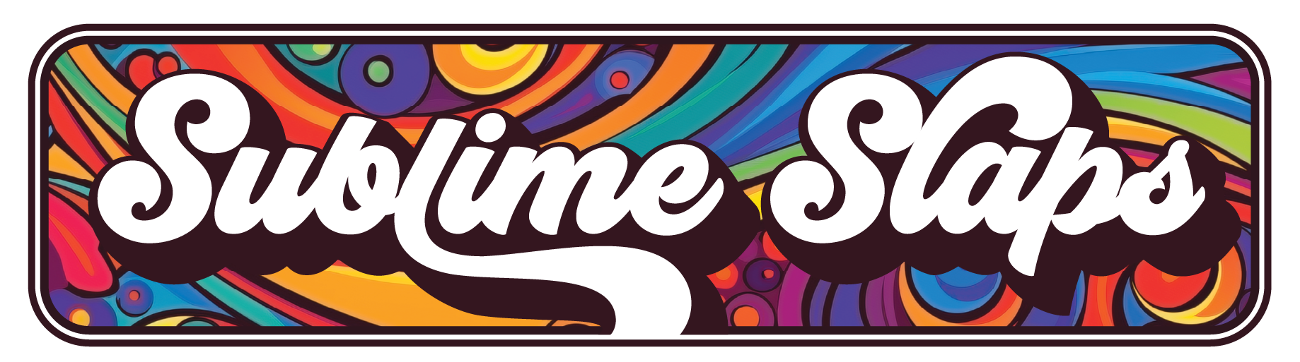 Sublime Slaps Logo - Premium Die Cut Stickers Oregon